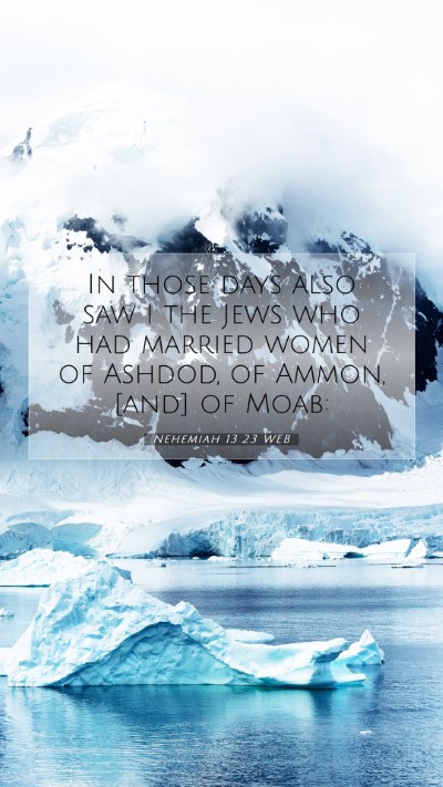 Picture 07 - Nehemiah 13:23 WEB Mobile Phone Wallpaper - In those days also saw I the Jews who had married - Mobile Bible Verse Wallpaper