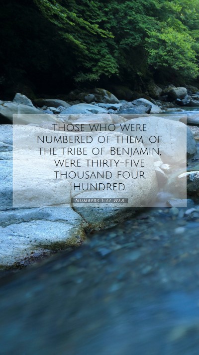 Picture 07 - Numbers 1:37 WEB Mobile Phone Wallpaper - those who were numbered of them, of the tribe of - Mobile Bible Verse Wallpaper