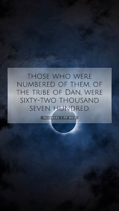Picture 07 - Numbers 1:39 WEB Mobile Phone Wallpaper - those who were numbered of them, of the tribe of - Mobile Bible Verse Wallpaper