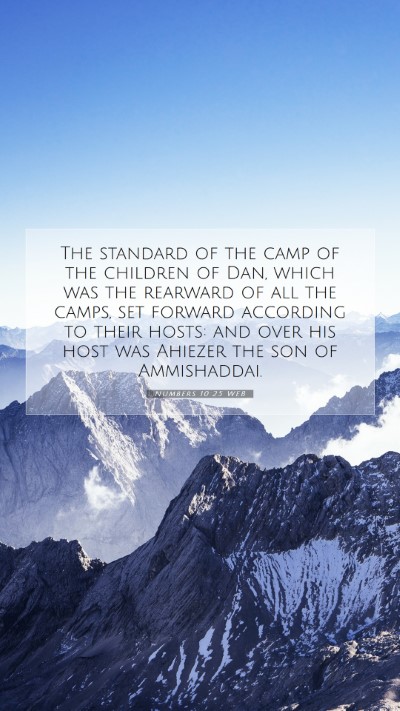 Picture 07 - Numbers 10:25 WEB Mobile Phone Wallpaper - The standard of the camp of the children of Dan, - Mobile Bible Verse Wallpaper