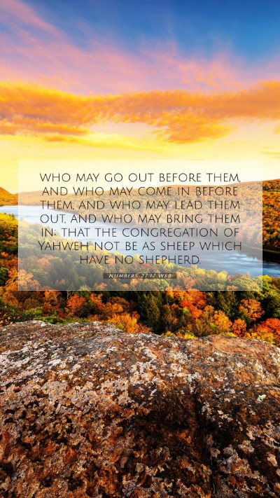 Picture 07 - Numbers 27:17 WEB Mobile Phone Wallpaper - who may go out before them, and who may come in - Mobile Bible Verse Wallpaper