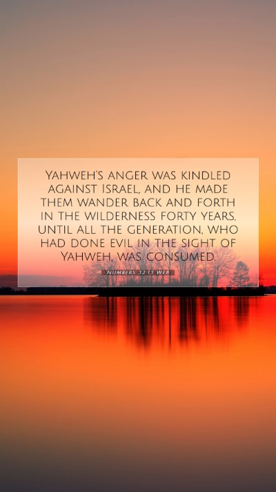 Picture 07 - Numbers 32:13 WEB Mobile Phone Wallpaper - Yahweh's anger was kindled against Israel, and he - Mobile Bible Verse Wallpaper