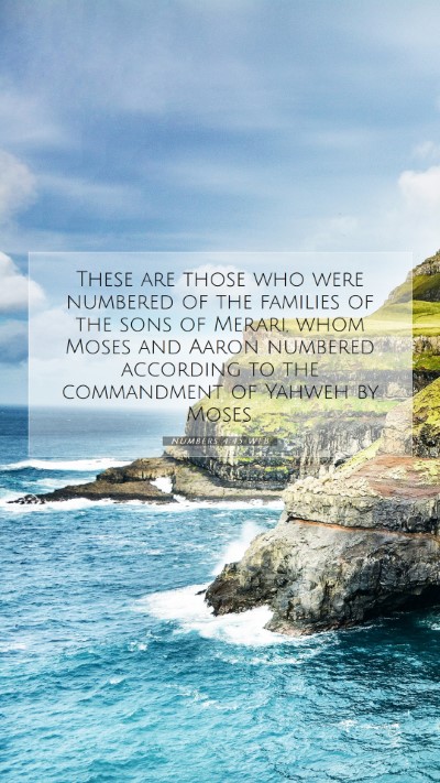Picture 07 - Numbers 4:45 WEB Mobile Phone Wallpaper - These are those who were numbered of the families - Mobile Bible Verse Wallpaper