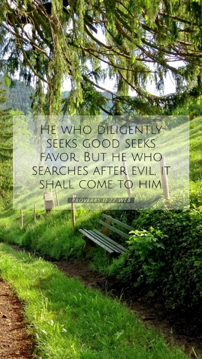 Picture 07 - Proverbs 11:27 WEB Mobile Phone Wallpaper - He who diligently seeks good seeks favor, But he - Mobile Bible Verse Wallpaper