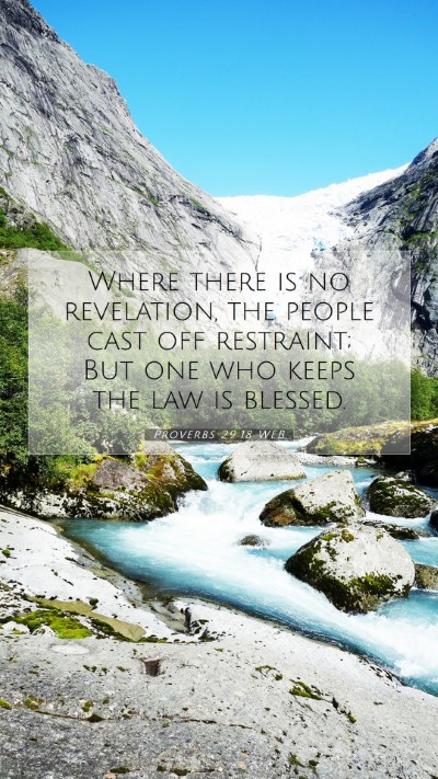 Picture 07 - Proverbs 29:18 WEB Mobile Phone Wallpaper - Where there is no revelation, the people cast off - Mobile Bible Verse Wallpaper