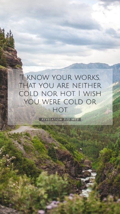 Picture 07 - Revelation 3:15 WEB Mobile Phone Wallpaper - 