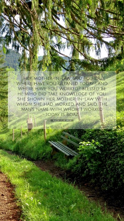 Picture 07 - Ruth 2:19 WEB Mobile Phone Wallpaper - Her mother-in-law said to her, Where have you - Mobile Bible Verse Wallpaper