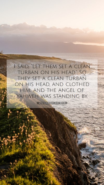 Picture 07 - Zechariah 3:5 WEB Mobile Phone Wallpaper - I said, 