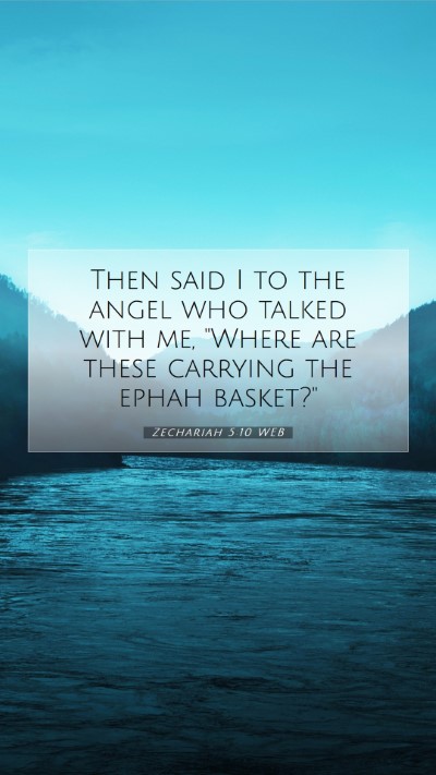 Picture 07 - Zechariah 5:10 WEB Mobile Phone Wallpaper - Then said I to the angel who talked with me, - Mobile Bible Verse Wallpaper