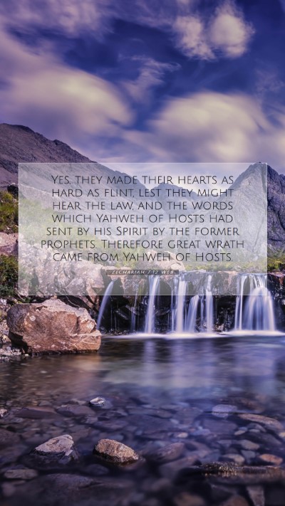 Picture 07 - Zechariah 7:12 WEB Mobile Phone Wallpaper - Yes, they made their hearts as hard as flint, - Mobile Bible Verse Wallpaper