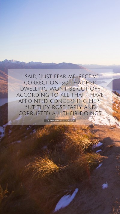 Picture 07 - Zephaniah 3:7 WEB Mobile Phone Wallpaper - I said, 